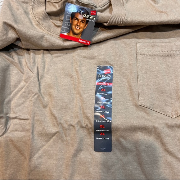 Hanes Classics Relaxed Fit XL Men’s Perfect T Tee Shirt New Tags NWT - Picture 3 of 4